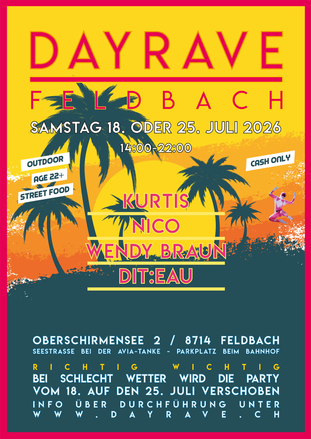 Dayrave Feldbach 2026 - Flyer Seite 1